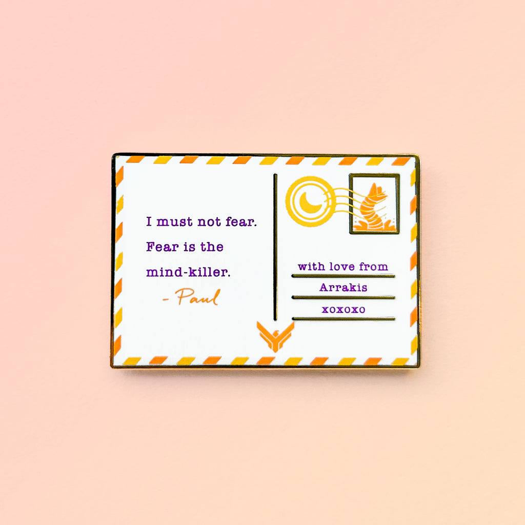 Paul's Postcard Enamel Pin