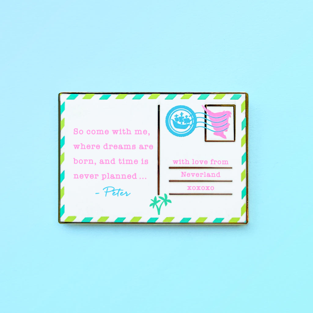 Peter's Postcard Enamel Pin