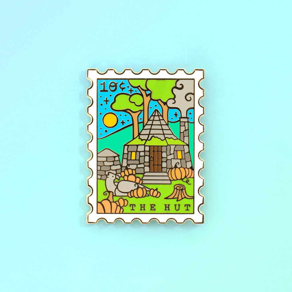 The Hut Enamel Pin