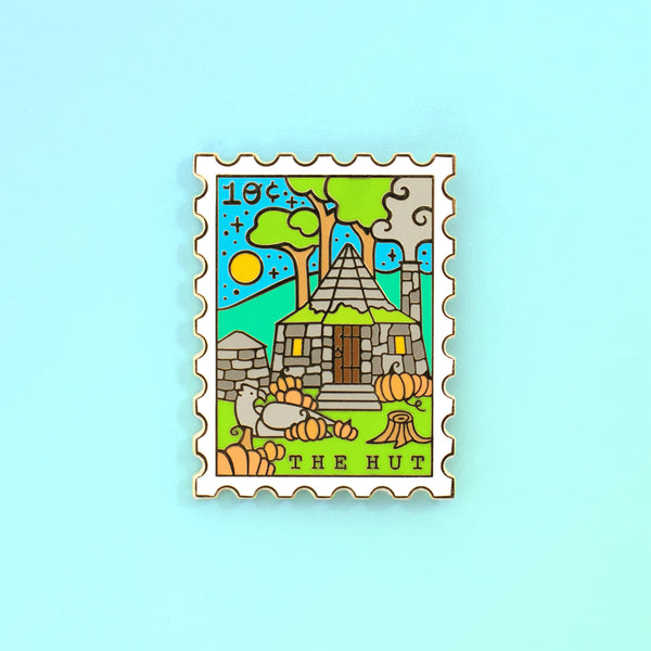 The Hut Enamel Pin