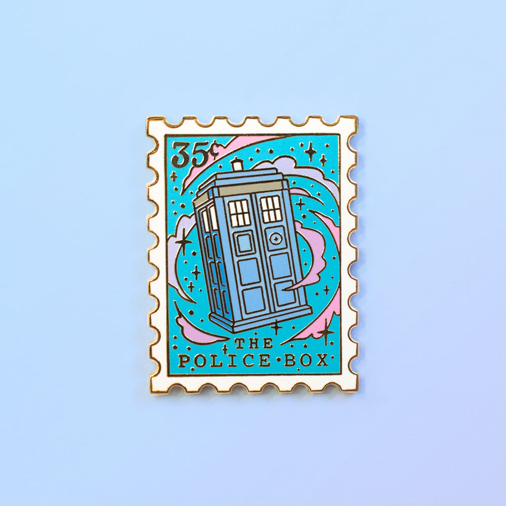 The Police Box Enamel Pin