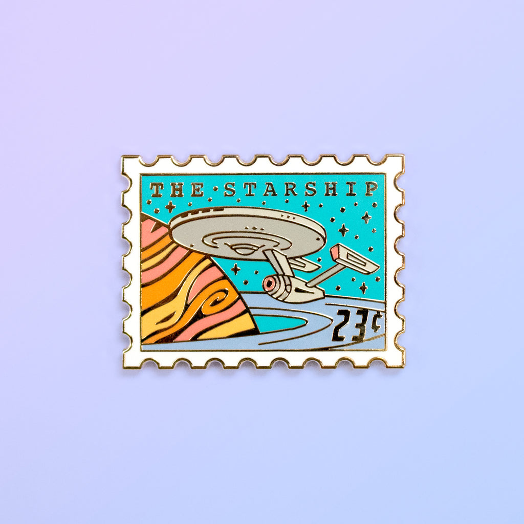 The Starship Enamel Pin