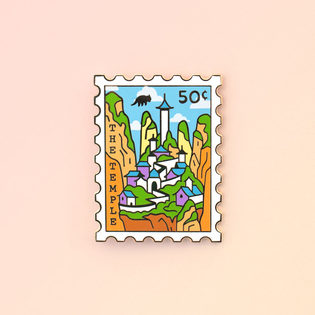 The Temple Enamel Pin