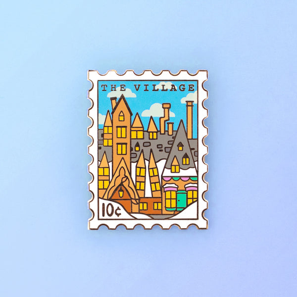 The Village Enamel Pin