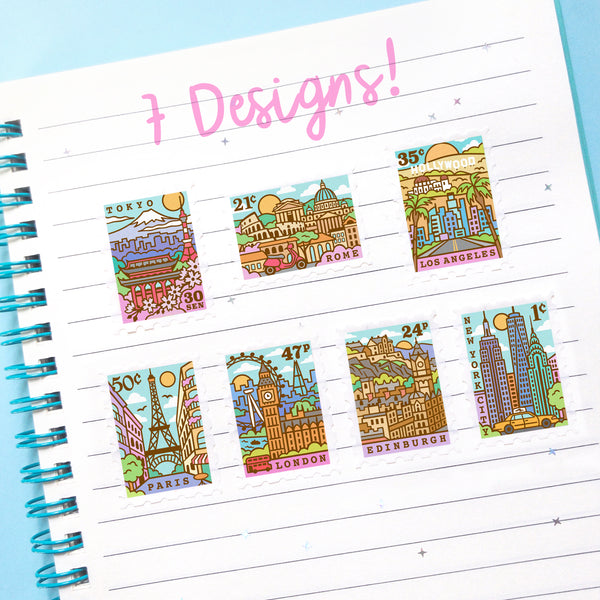 Cities Stamp Washi Tape