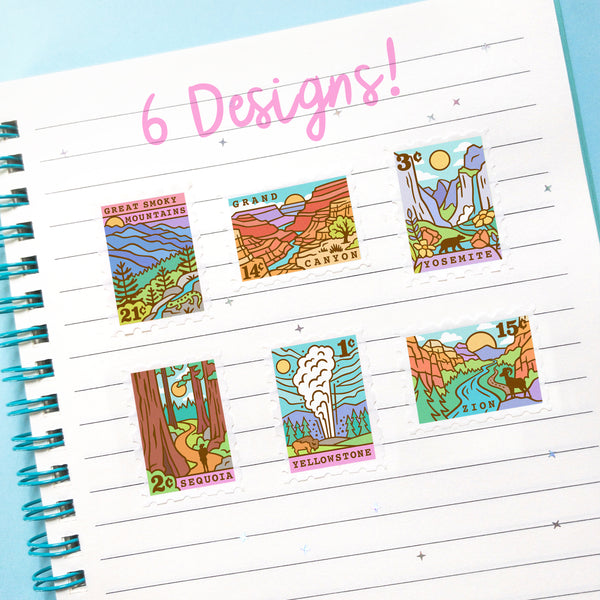 National Parks Stamp Washi Tape