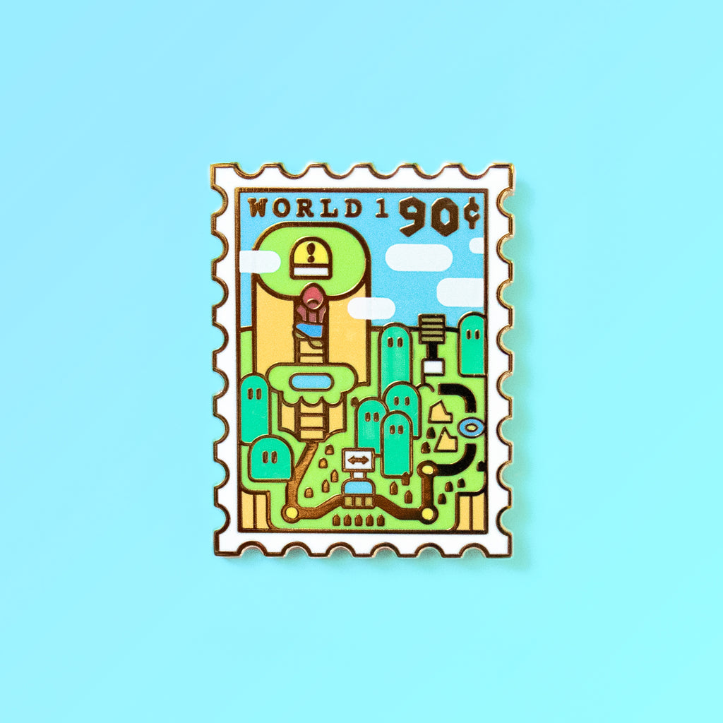 World 1 Enamel Pin