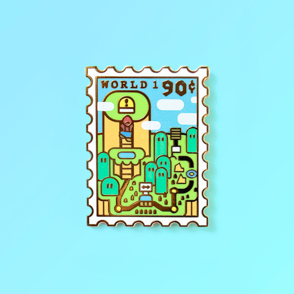 World 1 Enamel Pin