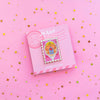Stamp Enamel Pin of Princess Castle, a Magical Mirror and rose