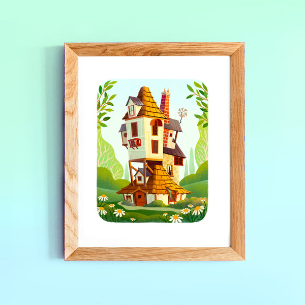 The Burrow Art Print 8x10 Framed