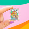 Cliff By the Sea Enamel Pin