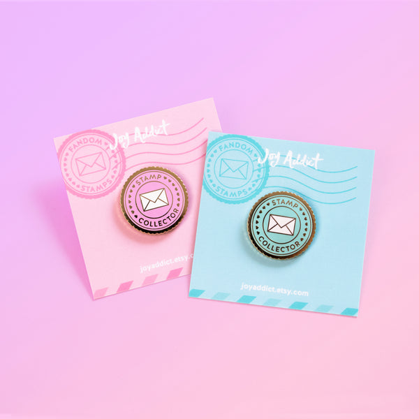 Stamp Collector Enamel Pin