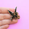 Hand Holding Magical Hippogriff Patronus Enamel Pin Black