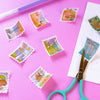 Stamp Enamel pin washi tape bookish stationary book lover merch Stamp Enamel pin washi tape bookish book lover merch Collection 3 Orchard House, Valley of the Wind, The Desert Planet, Laputa, The Dark Tower, The falls, The Alley, The bakery, the Burrow