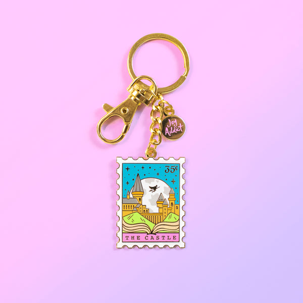 The Castle Enamel Keychain
