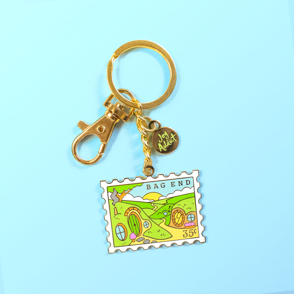 Bag End Enamel Keychain