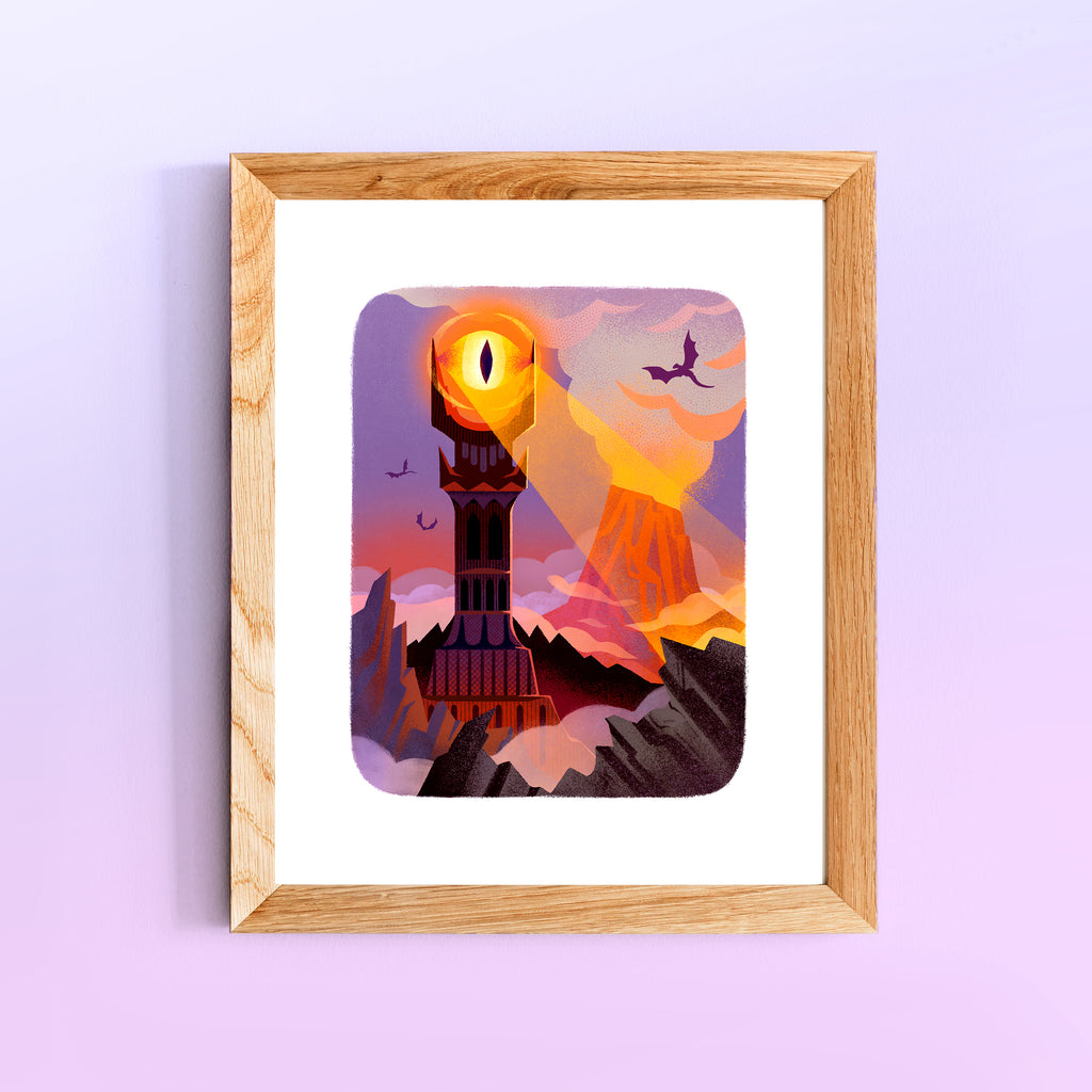 The Dark Tower Art Print Framed 8x10