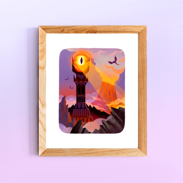 The Dark Tower Art Print Framed 8x10