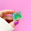 Hand Holding stamp enamel pin of neverland