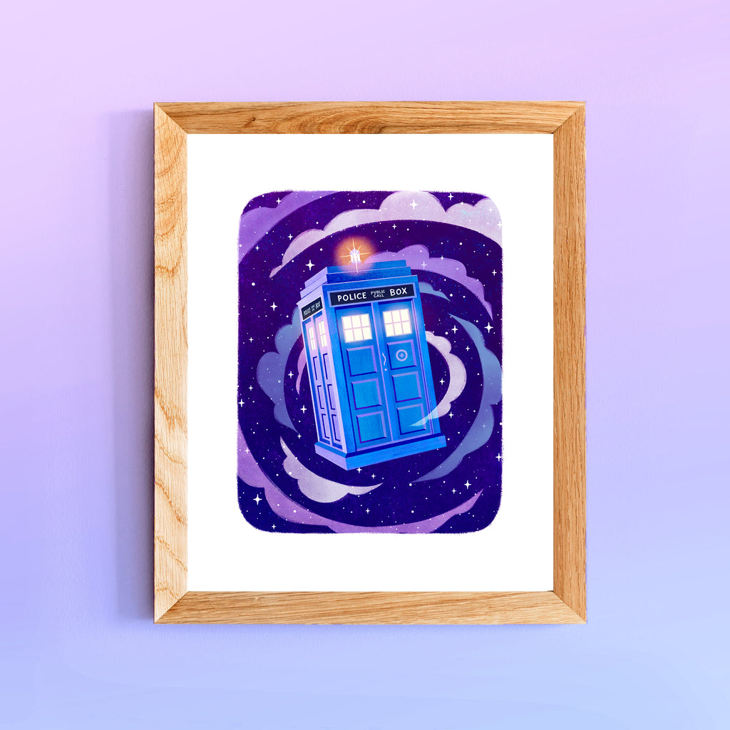 8 x 10 Art Print The Police Box