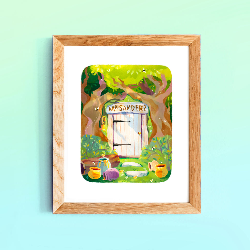 Pooh's Home Art Print