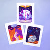 8 x 10 Framed, 3 Art Prints: A Galaxy Far, Far Away, Dune and The Magical Castle