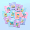 Group shot of Stamp Enamel PIns