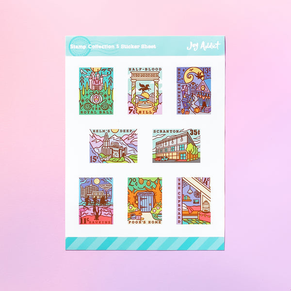 Stamp Collection 5 Sticker Sheet