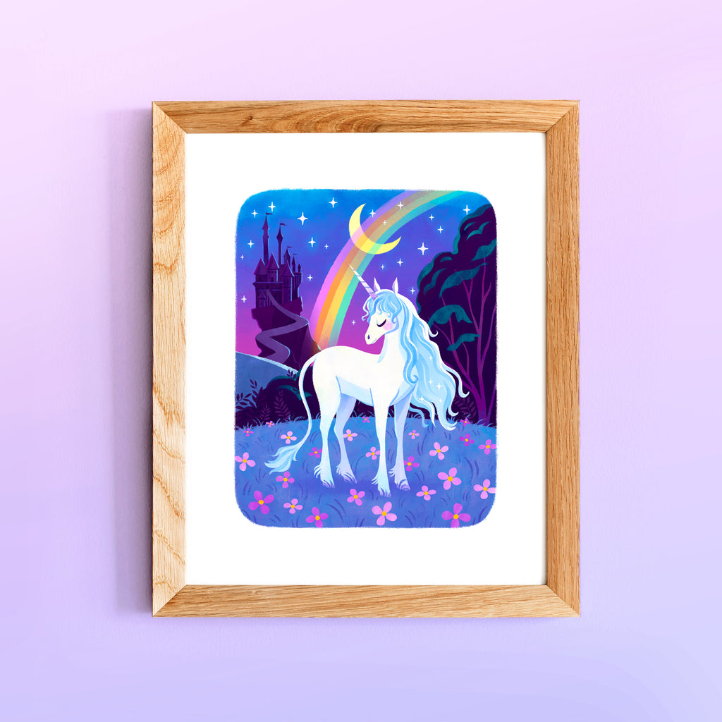 8 x 10 Art Print The Forest The Last Unicorn