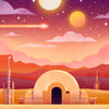 The Desert Planet Art Print