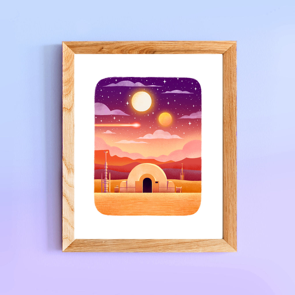 The Desert Planet Art Print 8x10 Framed