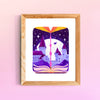 8 x 10 Art Print The Magical Castle for Wizards