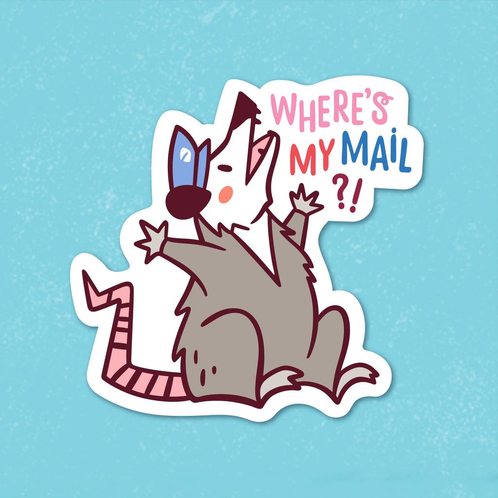 Where's My Mail?! Large Vinyl Sticker