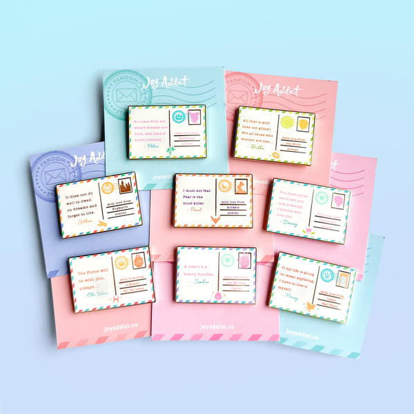 Obi's Postcard Enamel Pin | Fan Artwork | Stationery Pin – Joy Addict