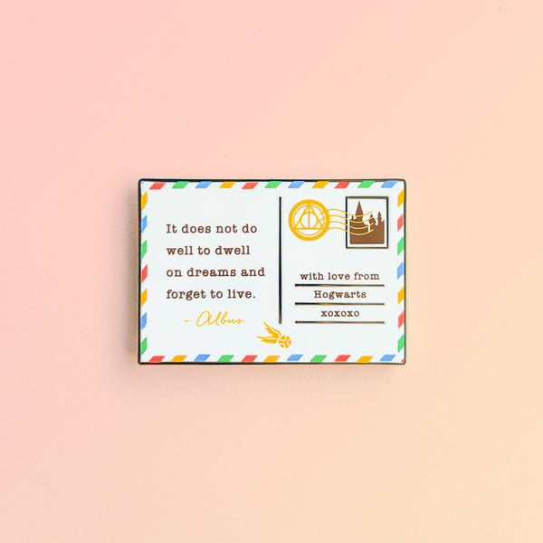 Albus' Postcard Enamel Pin