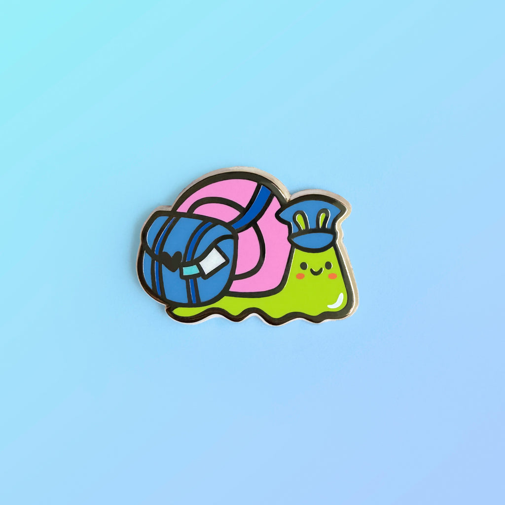Sprout the Snail Enamel Pin