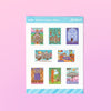 Stamp Collection 6 Sticker Sheet