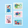 Courier Critters Jumbo Stamp Stickers