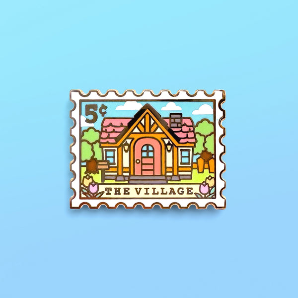 The Village Enamel Pin