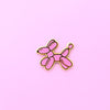 Pink Balloon Dog Enamel PIn