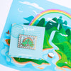 8 x 10 Framed Colorful Neverland with Rainbow with matching enamel pin