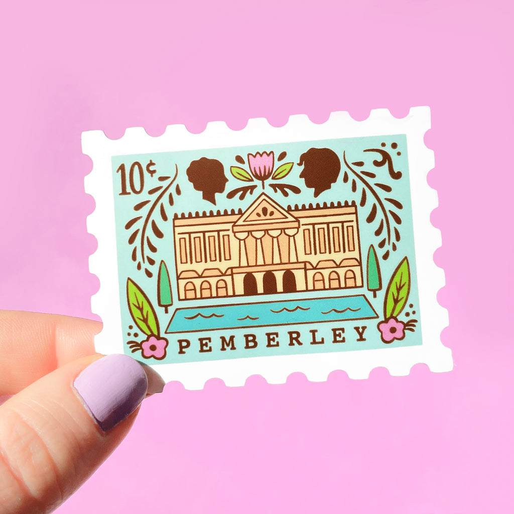 Pemberley Stamp Vinyl Sticker