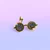 Harry's Glasses Dark Magical Objects Enamel Pin for Wizardry and Spells