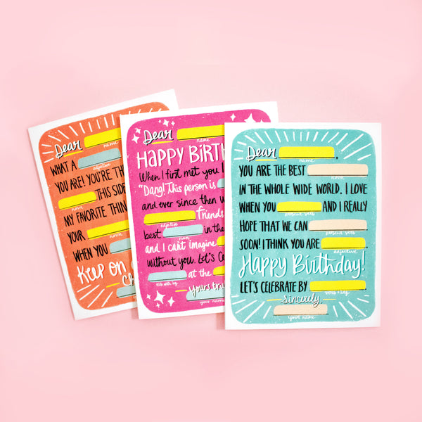 Mad Libs Card Pack of 3