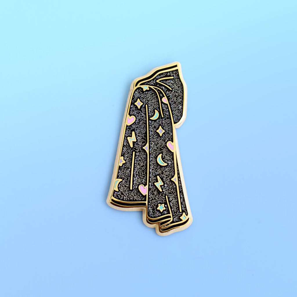 Invisibility Cloak Dark Magical Object Enamel Pin for Wizardry and Spells